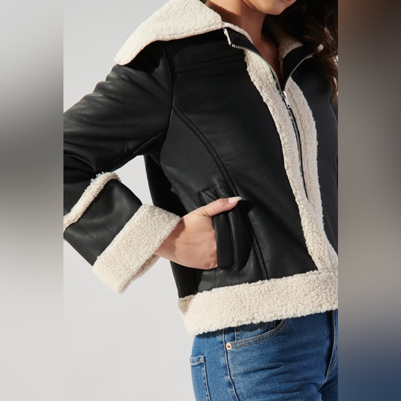 Embers Leather Sheepskin Jacket - Picture 3 of 9